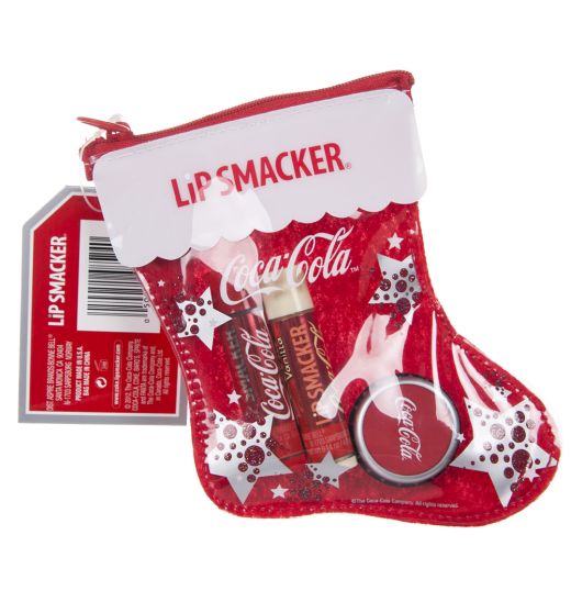 Lipsmackers_Coca_Cola_Stocking_Lip_Balm_and_Gloss_Gift_Seמהדורה לחגים 45... Lipsmackers_Coca_Cola_Stocking_Lip_Balm_and_Gloss_Gift_Seמהדורה לחגים 45