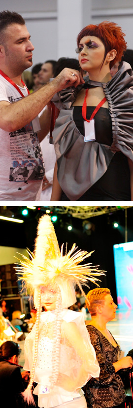 אליפות ישראל בעיצוב שיער, איפור ובניית ציפורניים 2012. צילום: רפאל בן דור