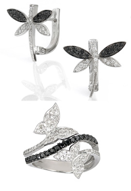 תכשיטי אימפרס בקולקציית תכשיטים בעיצוב של פרפרים. צילום: צפריר קאשי