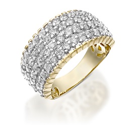 טבעת מלכת היהלומים זהב צהוב של סנדרה רינגלר לרשת אימפרס ב-6,990שח במקום 15,378שח. צילום - יחצ