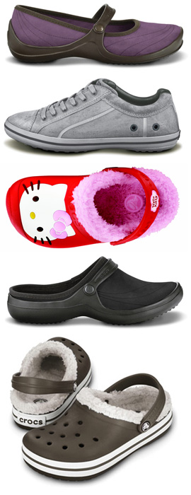 CROCS - קולקציית נעליים סתיו חורף 2010-11