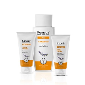 kamedis_pso_cream_shampoo_scalp שלישיית פסו של קמדיס לרכישה ביחד לאחר הנחה 149.80 שח באתר קמדיס צילום יחצ